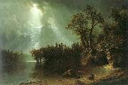 Albert Bierstadt Passing Storm over the Sierra Nevada oil painting